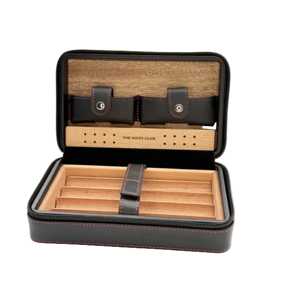 The Suits Club Zigarren Humidor Schwarz